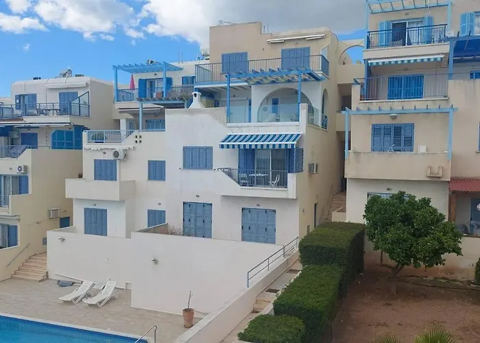 公寓 Pelagos Panorama 2b, Seaview, Pool Klorakas